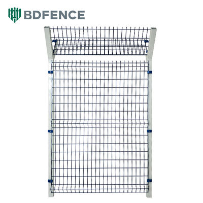 Airport Security Fence a Galvanized High Security Welded Mesh Perimeter Fence with Razor Wire for Prison and Outdoor Use