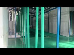 квадратный столб с порошковым покрытием зеленого цвета